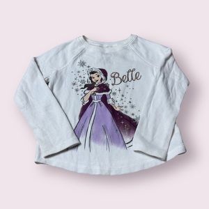 Toddler Girl Disney Jumping Beans Beauty And The Beast Belle Waffle Knit L/S 4T